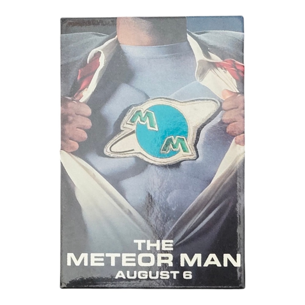 Vintage Pinback Button 1993 Meteor Man Movie Promo 2.25x3.25"‎